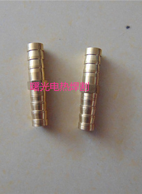 气管直通宝塔头一字二通氧气乙炔管煤气丙烷管铜接8MM/两通铜接头