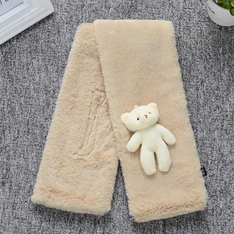 유행 어린이 스카프 가을 겨울 두꺼워지고 벨벳 어린이 플러시 스카프 소년과 소녀    벨벳 스카프