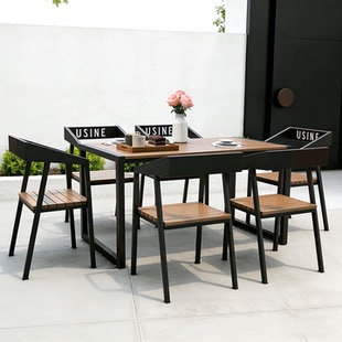 别墅花园露天外摆室外庭院后院咖啡厅休闲奶茶店户外茶桌椅子组合