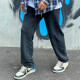 拖地阔腿裤 秋冬休闲长裤 子男 高街垂坠感直筒宽松百搭运动卫裤 美式