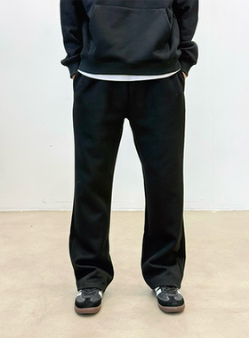 BurnBro「空气层」春季美式百搭休闲直筒卫裤男女宽松运动长裤子