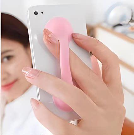 手机指环扣支架硅胶防摔扣伸缩吸盘式无痕主播通用免黏胶懒人支架