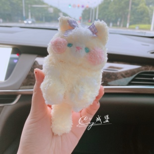 可爱猫咪手工编织适用AirPods4耳机壳苹果pro2保护套无线蓝牙挂绳