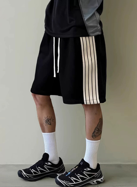 FOG FEAR OF GOD第八季主线侧织带高街宽松夏季纯色短裤五分裤潮