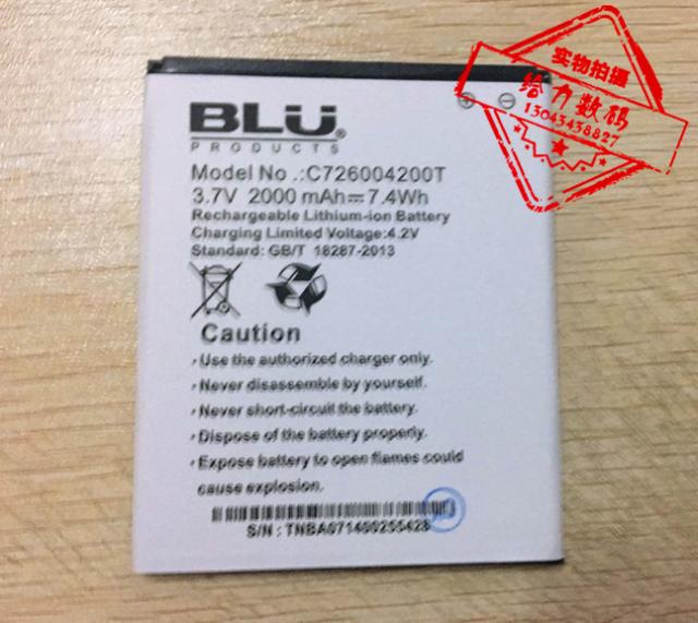BLU C726004200T Dash5.0 D410手机电池 电板 忆