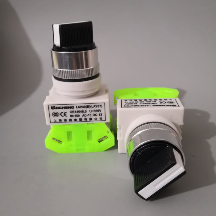 上海港博LA239B Y090 LAY37-11X2二档 LAY720X3三档旋钮按钮开关