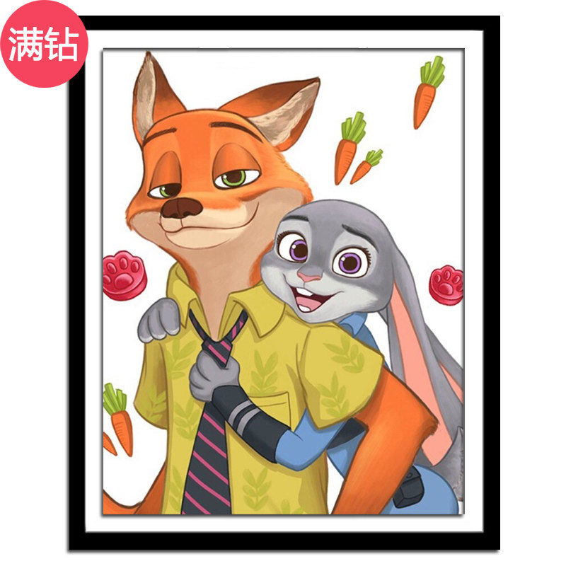 点恋坊钻石画可爱卡通动物