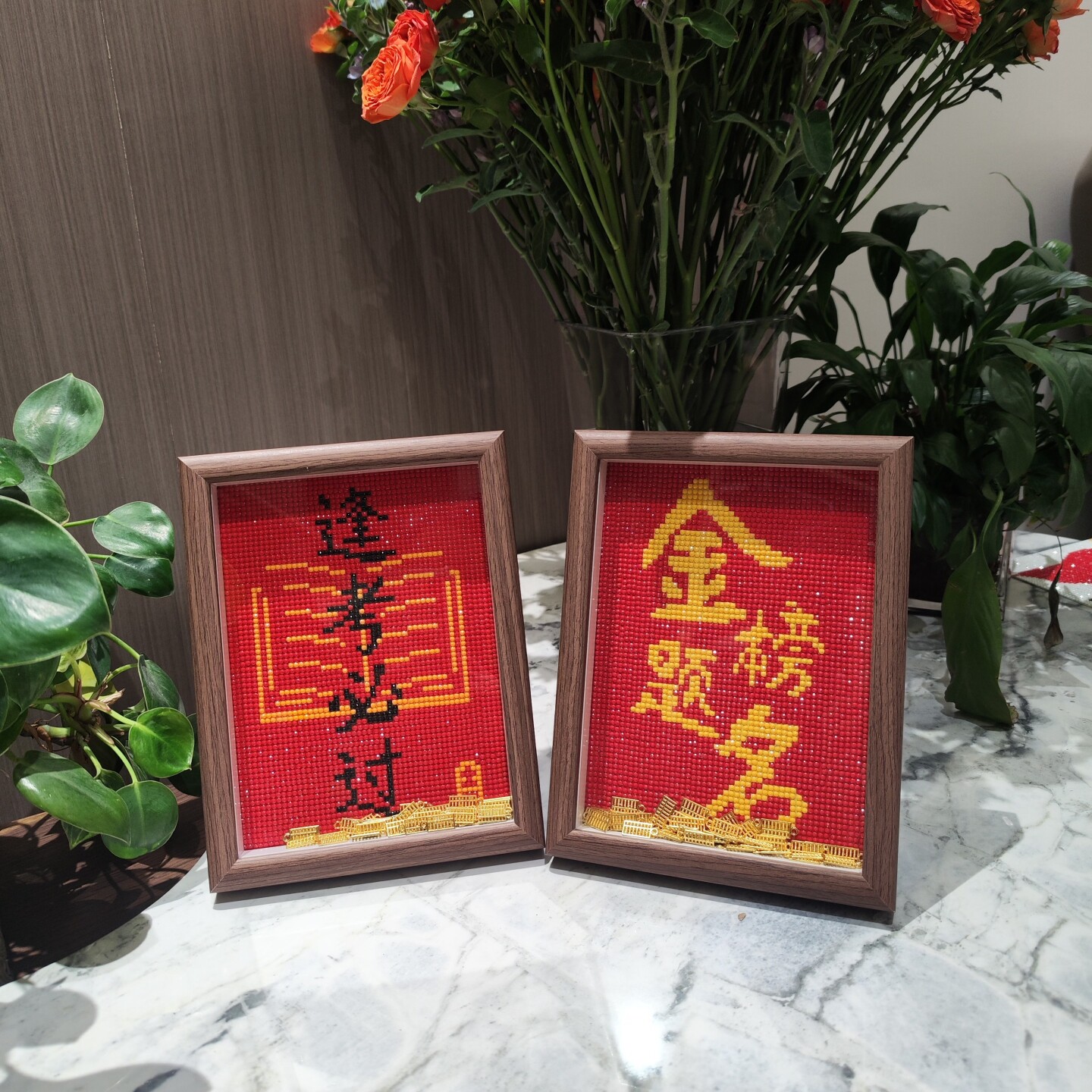 金榜题名逢考必过【送画框】喜庆钻石画2026新款手工钻石绣摆台