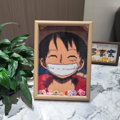 钻石画卡通海贼王路飞手工贴钻