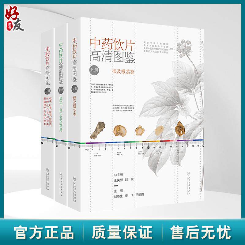 全3册 中药饮片高清图鉴 上册+中册+下册 3本套装 刘春生 李飞 王丽霞 包含果实种子及全草类中药饮片充分展现197种果实种子等