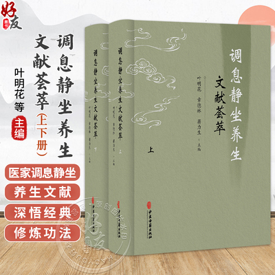 调息静坐养生文献荟萃(全二册) 叶明花 章德林 蒋力生 主编 静功妙药醒语 静功妙药八懿 静功妙药前珍9787515231204中医古籍出版社
