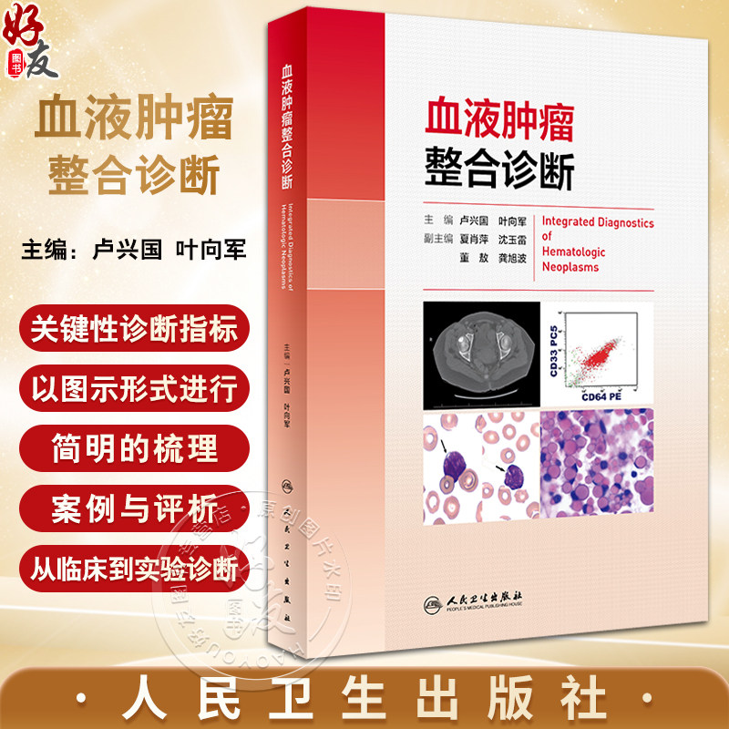 血液肿瘤整合诊断 卢兴国 叶向军 血液肿瘤实践与学术成果总结 整合诊断模式 多学科信息关键性指标 人民卫生出版社9787117354394