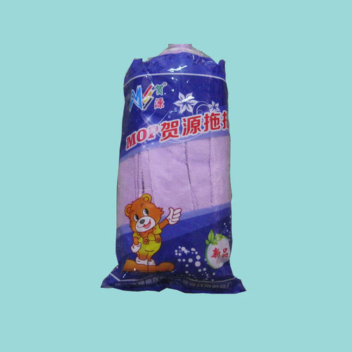 贺源超细纤维拖把头毛巾圆头家用