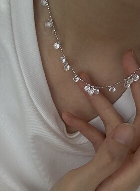 白金色轻奢碧玺精致简约可调节