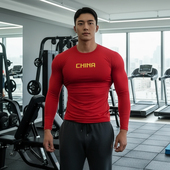 健身服211023B T恤男跑步篮球运动打底衫 MCPW 中国风速干紧身长袖