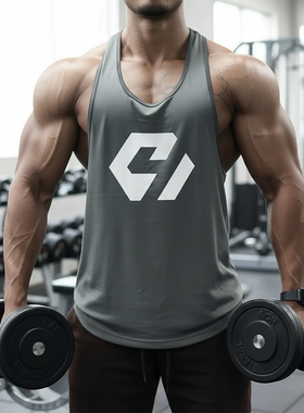 MCPW 速干工字运动健身背心男无袖T恤美式跑步训练衣服夏230111A