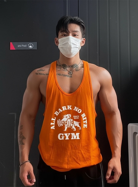 MCPW 健身背心男无袖工字训练上衣跑步运动T恤汗衫夏季240113B