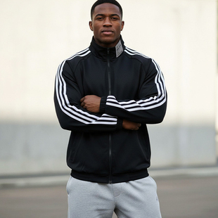 速干拼色春秋三条杠上衣 美式 MCPW 夹克外套男运动休闲宽松开衫