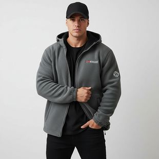 连帽衫 MCPW 抓绒衣运动外套保暖男女款 冬季 情侣夹克刺绣上衣 男士