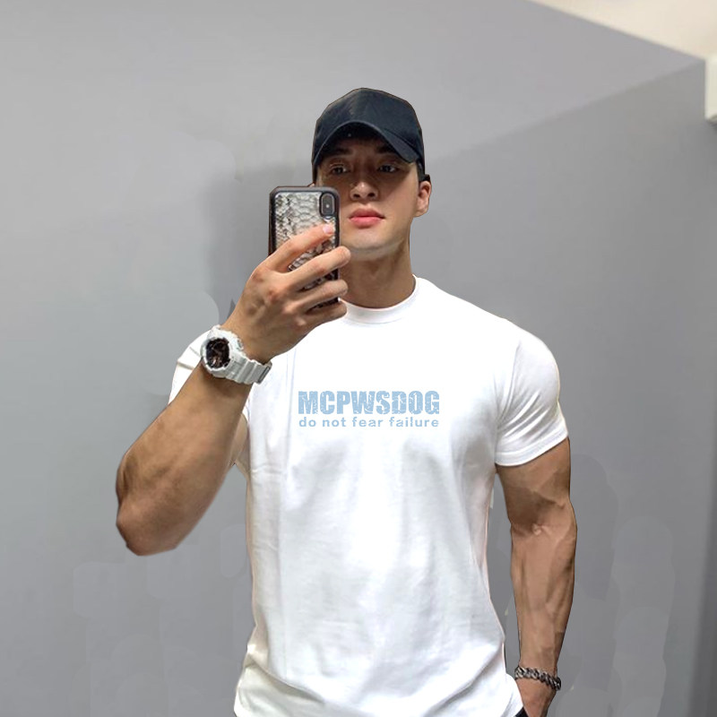 MCPW 短袖吸汗健身透气t恤男圆领运动印花美式训练上衣240520J,运动服/休闲服装,运动T恤,淘宝优惠券,粉丝福利购,淘宝优惠卷