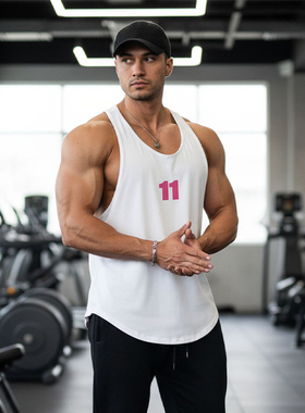 MCPW 薄款健身背心工字高弹训练衣服运动跑步无袖t恤速干240605B