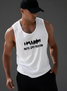 MCPW 背心男夏季西海岸休闲上衣运动坎肩美式无袖t恤衫260122A