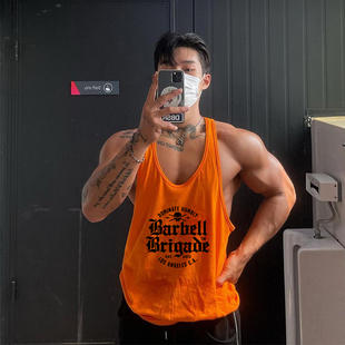 MCPW 吸汗健身背心男透气夏季棉质宽松工字运动训练上衣231215C