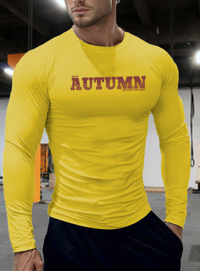 MCPW 速干长袖训练运动紧身t恤男户外高弹透气跑步健身服250903F