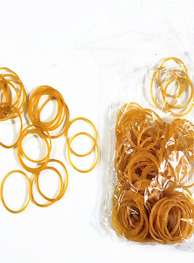 皮筋黄色橡胶皮筋假发盘发辫子马尾儿童单色小皮筋 一包230个左右