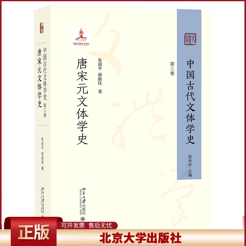 正版 中国古代文体学史:第三卷·唐宋元文体学史 朱迎平,蒋旅佳 著 著 北京大学出版社 9787301354964