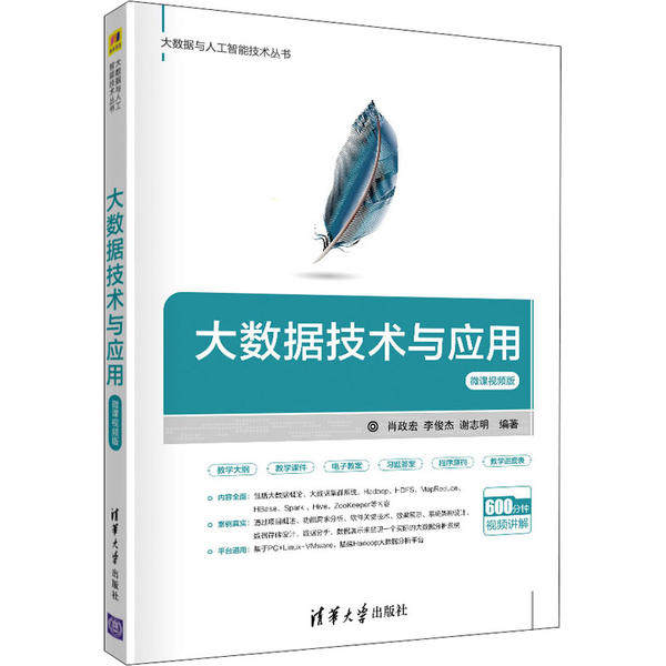 正版 大数据技术与应用 微课视频版 肖政宏,李俊杰,谢志明 清华大学出版社 9787302538431