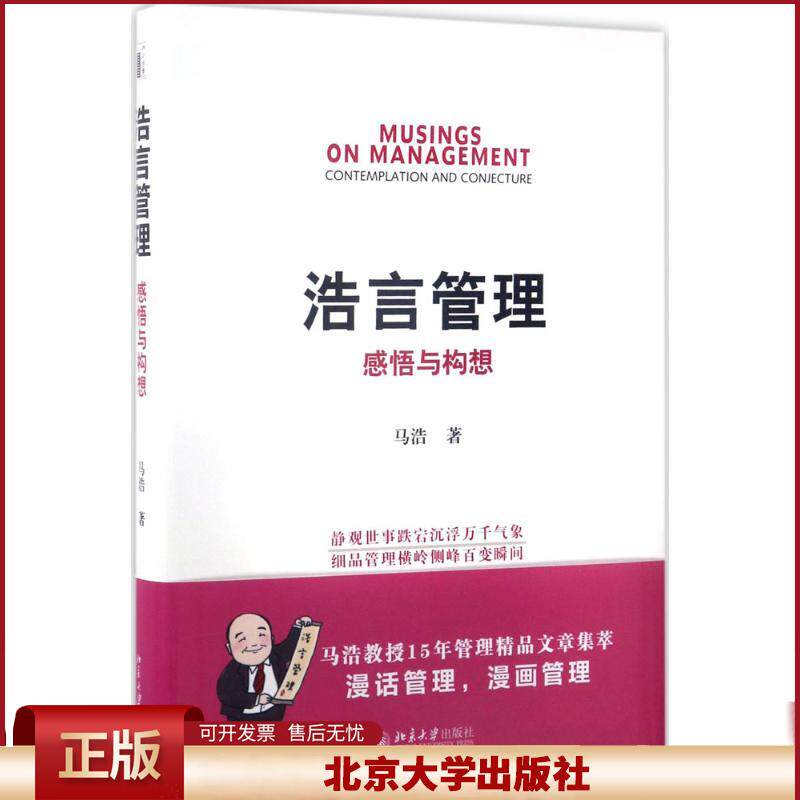 正版 浩言管理:感悟与构想 马浩 北京大学出版社 9787301282151