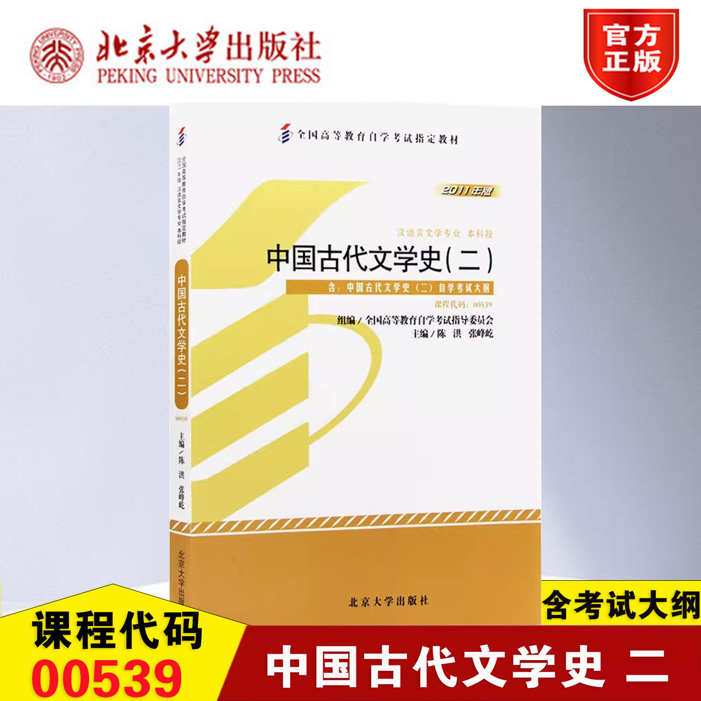 正版中国古代文学史二陈洪张峰屹