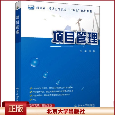 正版 项目管理 程敏 北京大学出版社 9787301214480