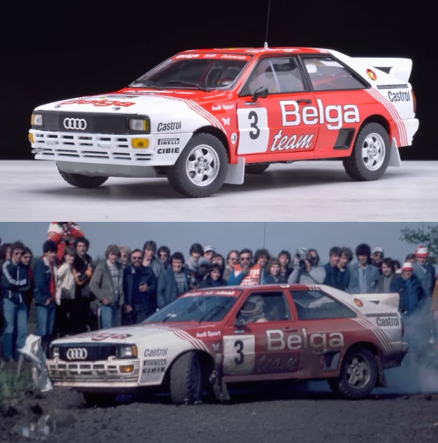 118奥迪QuattroA1WRC83车模