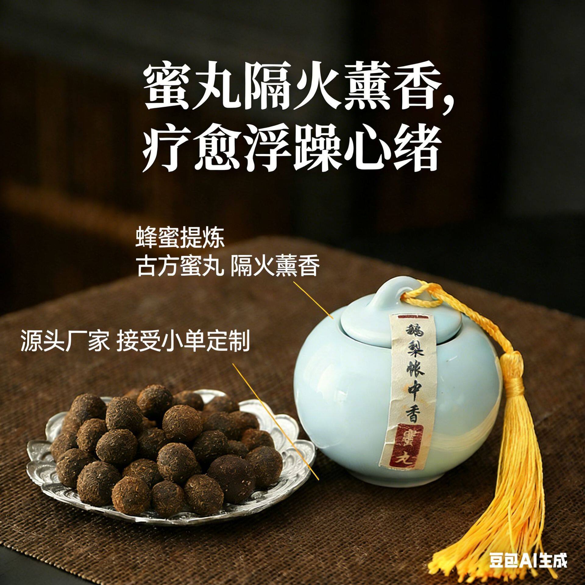 MagicalEast8MM蜜丸古方香薰手工蜜丸鹅梨帐中香隔火薰香丸藏春香
