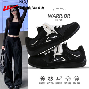 回力黑色德训鞋女款2026新款春季爆款男女同款休闲鞋子运动薄底鞋