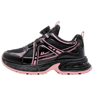 回力官方旗舰店女童运动鞋子2025春秋新款女孩软底儿童旋钮老爹鞋