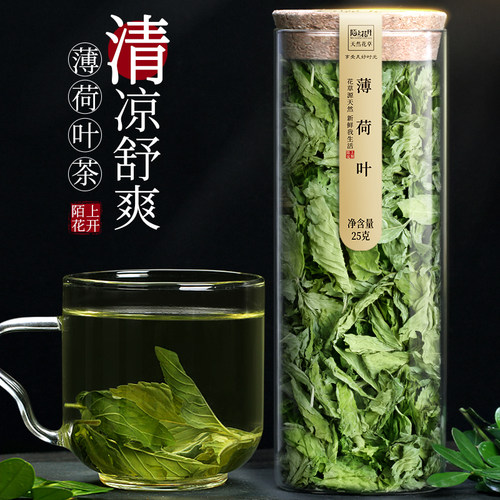陌上花开薄荷泡水喝冷泡夏季凉茶