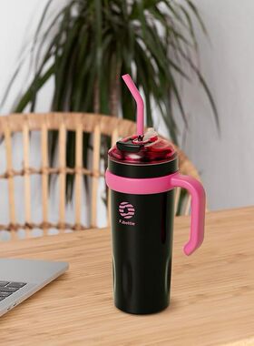 飞剑1184ml提手咖啡杯大容量保温吸管冰霸杯大容量保温杯外贸批发