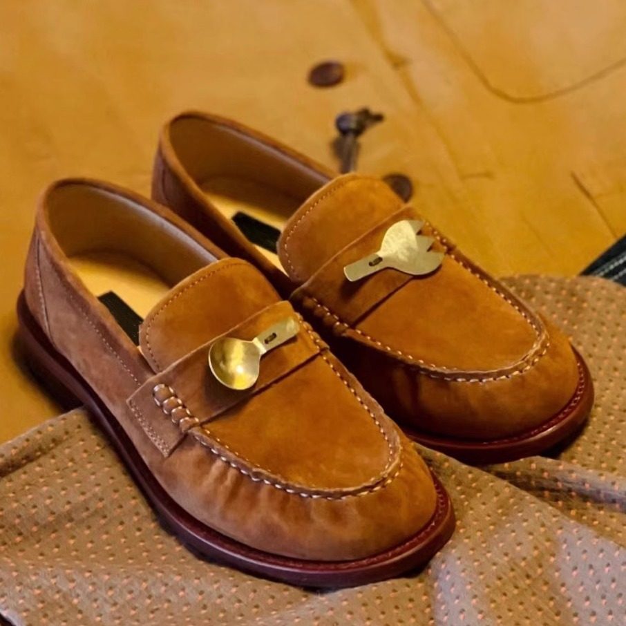 2026春夏新款一脚蹬叉勺乐福鞋圆头日系街头百搭平底休闲懒人鞋女,女鞋,乐福鞋（豆豆鞋）,淘宝优惠券,粉丝福利购,淘宝优惠卷