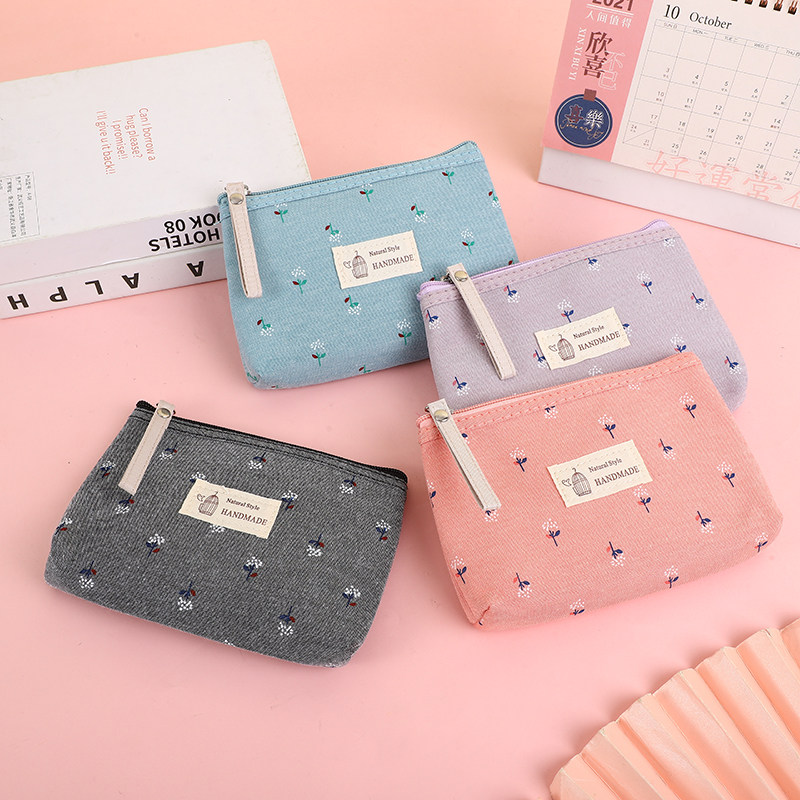 新款韩系ins日常简约碎花化妆包出差专用硬币收纳包学生旅行袋子,节庆用品/礼品,创意零钱包,淘宝优惠券,粉丝福利购,淘宝优惠卷