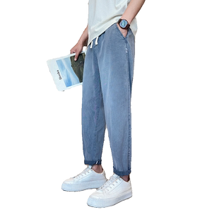 夏季薄款男士裤子韩版潮流帅气男生9分小脚休闲裤1003-1A83P48图片