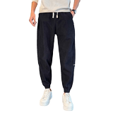 冬款加绒男士修身小脚裤男生潮流保暖束脚休闲长裤1003-1A65P58，男装休闲裤，星座1003-1