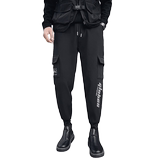 冬款男士印花加绒工装裤男生修身小脚休闲裤美式长1003-1A79P55，男装休闲裤，星座1003-1