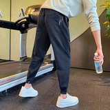 秋冬新款男生时尚潮流休闲裤男士小脚长裤男裤1003-1A64P58，男装休闲裤，星座1003-1