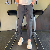 春夏男生修身牛仔裤男士束脚裤时尚男裤工装小脚裤1003-1A15P55，男装牛仔裤，星座1003-1