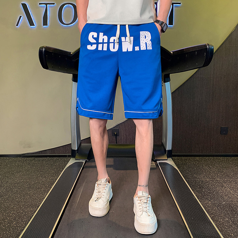 夏季男士五分裤透气男生字母短裤中裤潮流休闲裤1003-1A35P48，男装休闲裤，星座1003-1