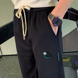 新款束脚裤刺绣裤子男韩版潮流男裤修身小脚休闲长裤1003-1A22P65，男装休闲裤，星座1003-1
