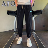 秋季新款男生社会小伙运动裤男士束脚卫裤1003-1A59P48，男装休闲裤，星座1003-1